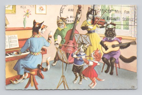 Cat postcard alfred mainzer - postcard,